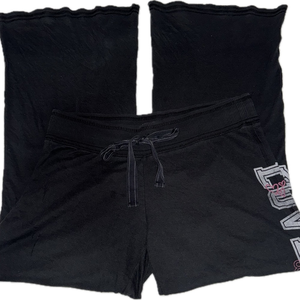 y2k VS PINK black sweatpants